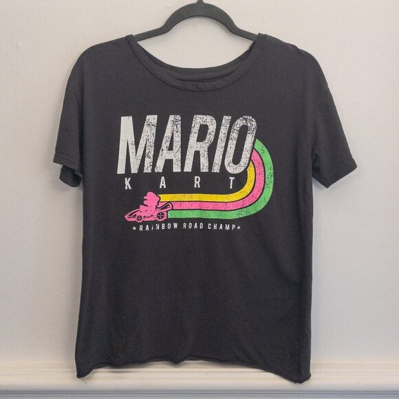 Mario Kart Rainbow Road Champion Graphic T-Shirt – Size S (Official Nintendo) - Picture 1 of 3